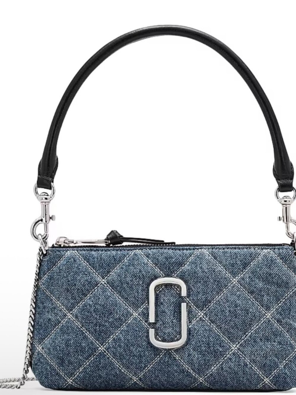 Marc Jacobs The Denim Quilted Pochette Shoulder Bag NEW So Cute for Summer!